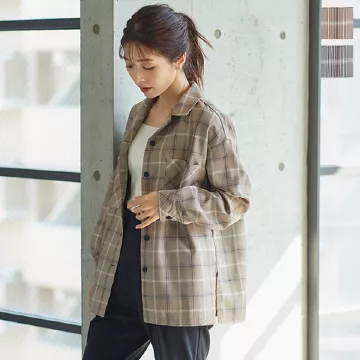 チェック柄ジャケットシャツ [C5645]   　