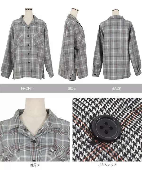 チェック柄ジャケットシャツ [C5645] - レディースファッション通販