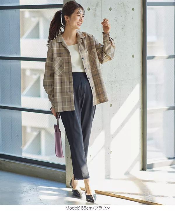 チェック柄ジャケットシャツ [C5645] - レディースファッション通販