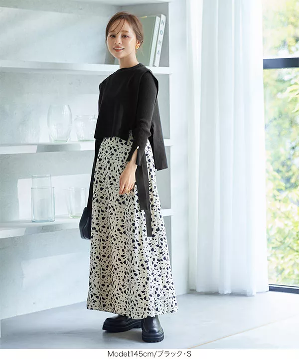 田中亜希子さんコラボ ]袖スリットリブニット [C5654] - レディース