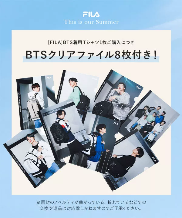 [ FILA ] BTS着用モデルTシャツ [C5676]   　