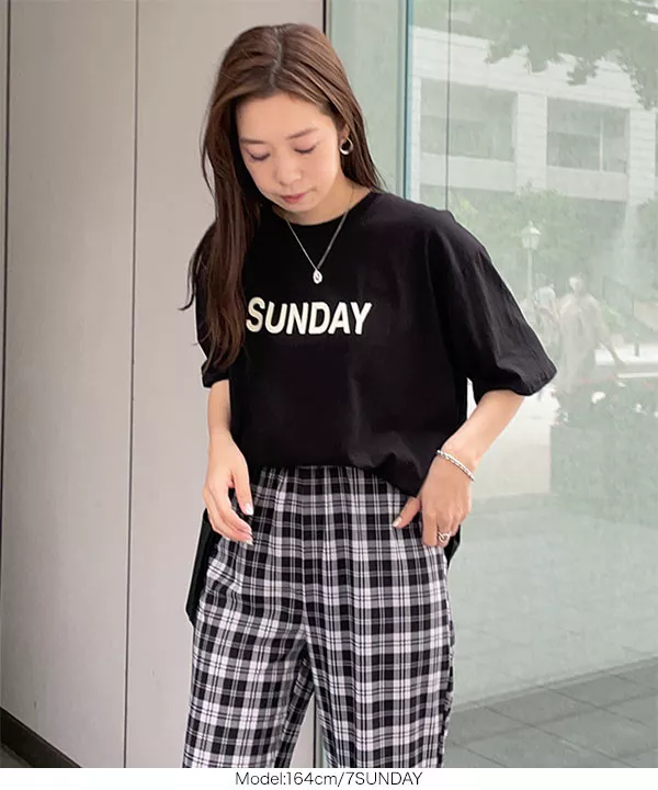Day of the WeekロゴTシャツ [C5689] | トップス全品送料無料！9/11(金)18:00〜9/14(月)朝11:59まで