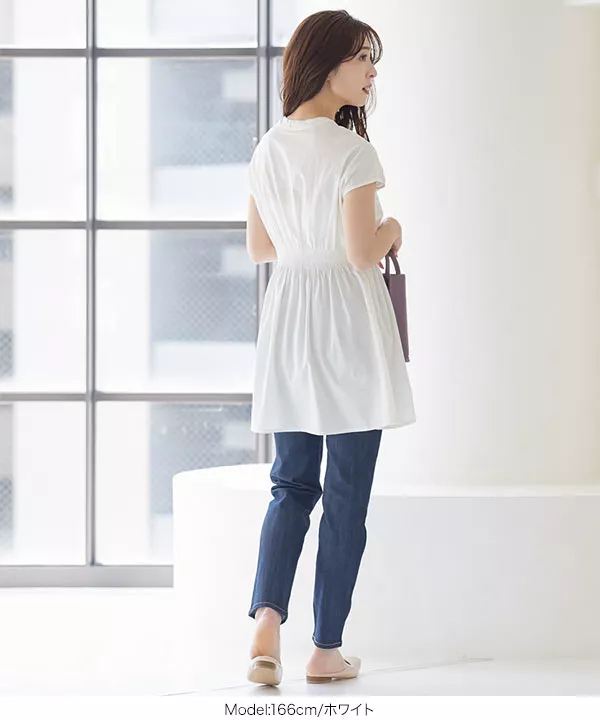 シャーリングブラウス [C5700] - レディースファッション通販 神戸