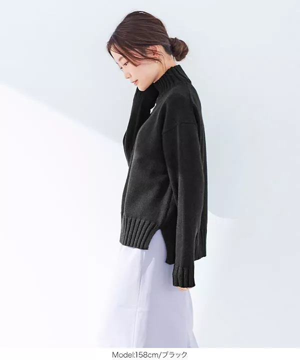 水越みさとさんコラボ ]モックネックプルオーバー [C5715] | トップス