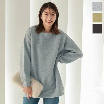 キルティングビッグプルオーバー [C5764]   　