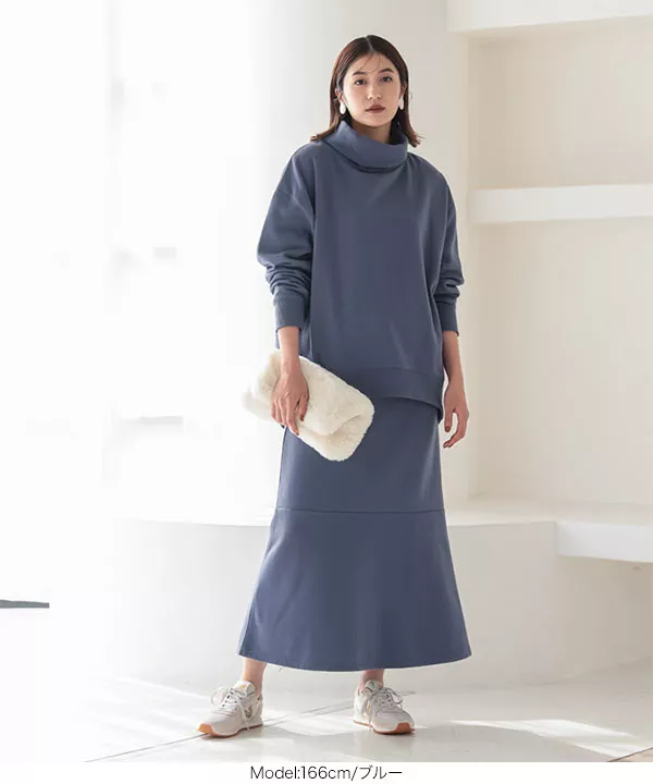 裏起毛タートルネックスウェット [C5797] - レディースファッション