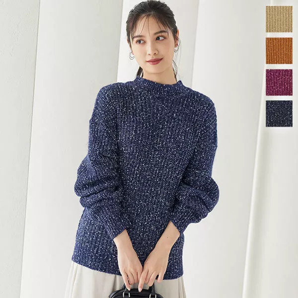 ネップニットトップス [C5803] - レディースファッション通販 神戸