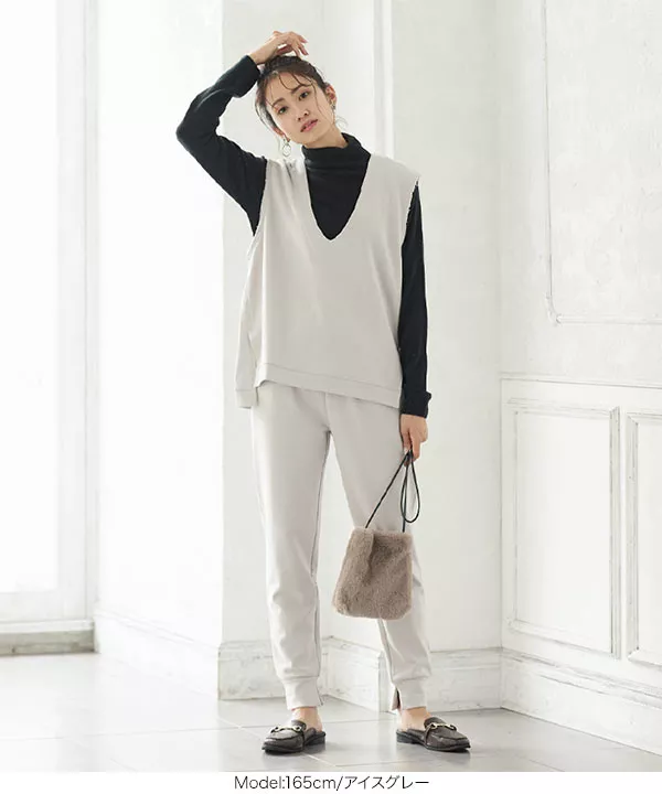 深Vネックベスト [C5805] - レディースファッション通販 神戸レタス