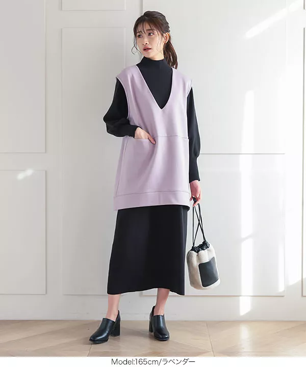 裏起毛ダンボールベスト [C5821] | SALE！ - レディースファッション