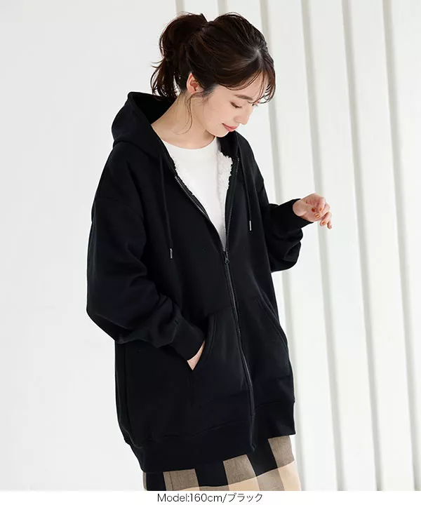 裏ボアビッグパーカー [C5827] - レディースファッション通販 神戸