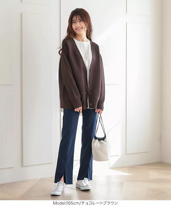 ゆったりダンボールニットカーデ [C5848] - レディースファッション