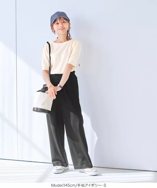 田中亜希子さんコラボ ]3Wayパールボタンニットカーディガン [C5973