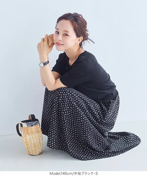 田中亜希子さんコラボ ]3Wayパールボタンニットカーディガン [C5973