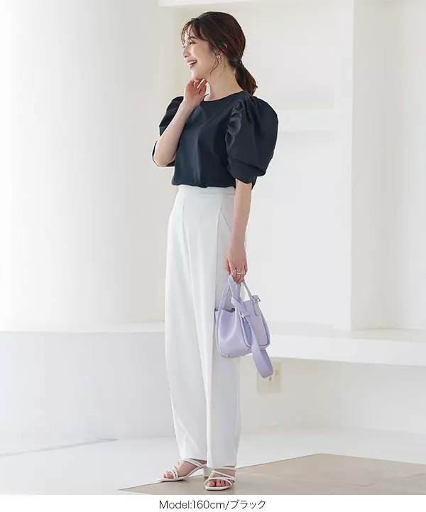 袖ボリュームトップス [C6092]   　 | トップス全品送料無料！10/2(金)18:00〜10/5(月)朝11:59まで