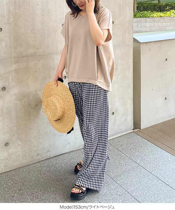 PICCIN 裾リボンタックスリーブコットンカットソー PICCIN（ピッチン）の「裾リボンタックスリーブコットン