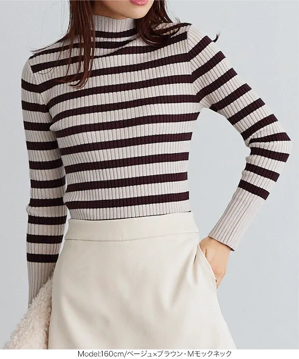 もっちりリブニットトップス [C626A] - レディースファッション通販