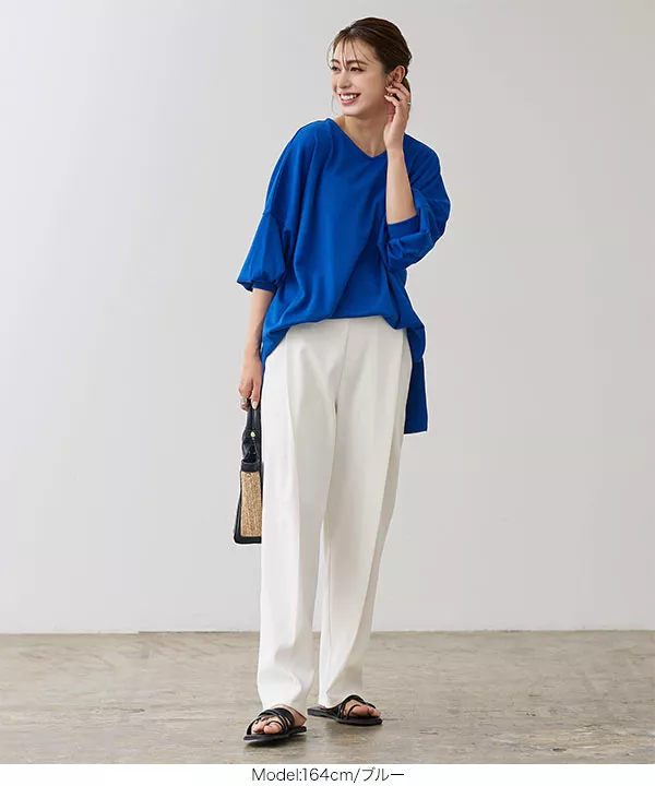 サイドスリットロングチュニック [C6129] - レディースファッション