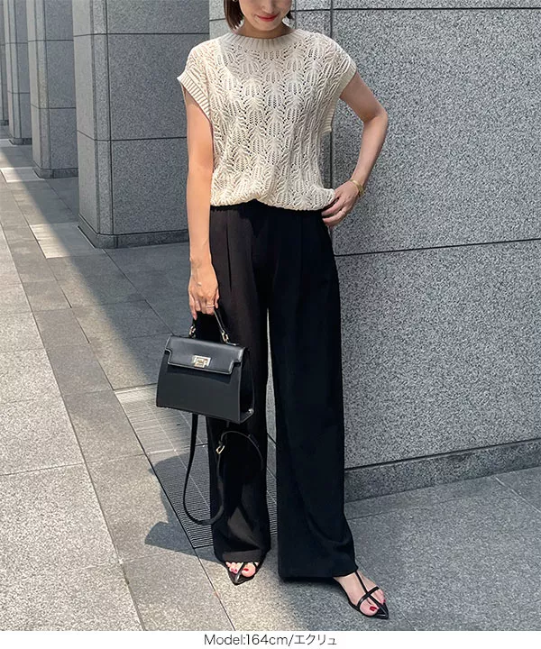 Drawer ロングスリーブニット RESORT2 7Gあぜ編み Drawer ロングスリーブニット RESORT2 7Gあぜ編み