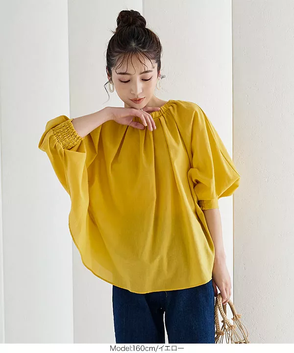 ドルマンブラウス [C6140]   　 | トップス全品送料無料！10/2(金)18:00〜10/5(月)朝11:59まで