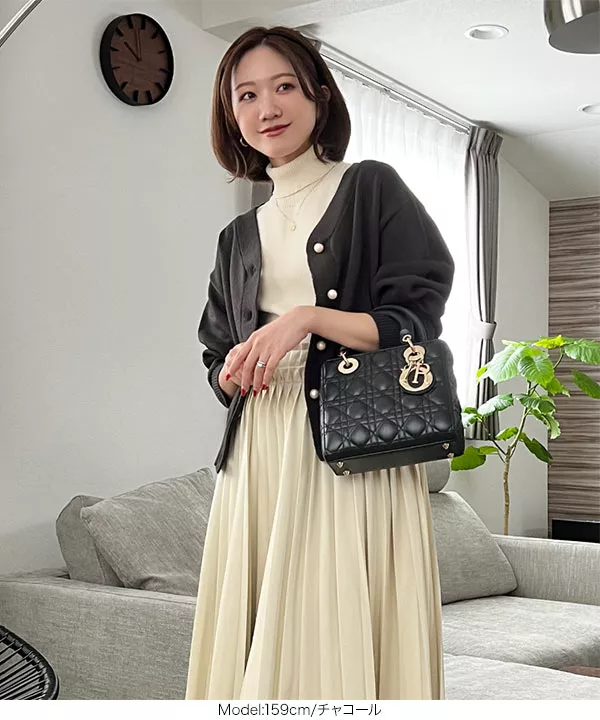 SAORIさんコラボ ]パールボタンニットカーディガン [C6209