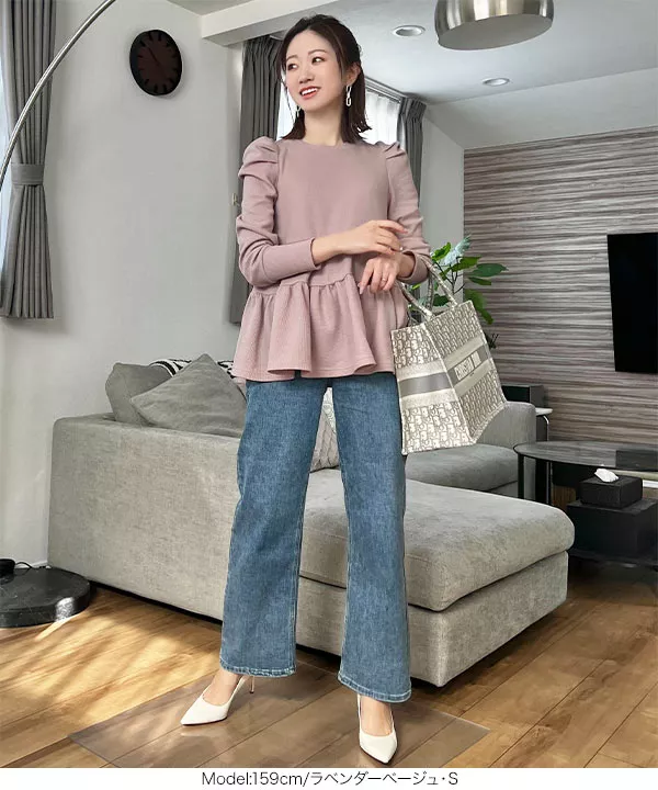 SAORI SAORIさんコラボ ]ワッフルティアードトップス [C6219] - レディース