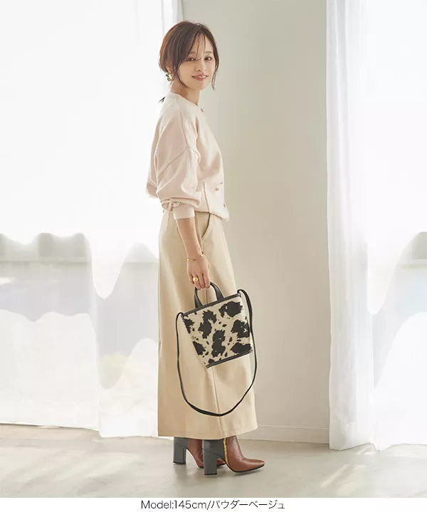 田中亜希子さんコラボ ]ボタンデザインカーディガン [C6220