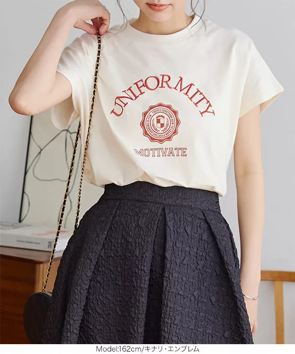選べるデザイン フレンチ刺繍Tシャツ [C6227]   　