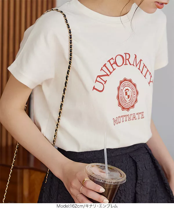 選べるデザイン フレンチ刺繍Tシャツ [C6227]   　