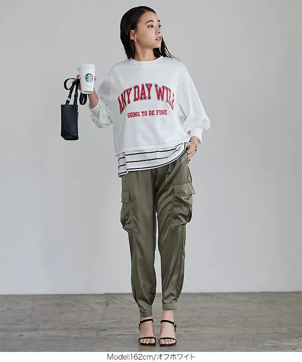 セルリ ボリュームスリーブ スウェットコーデ（sold out