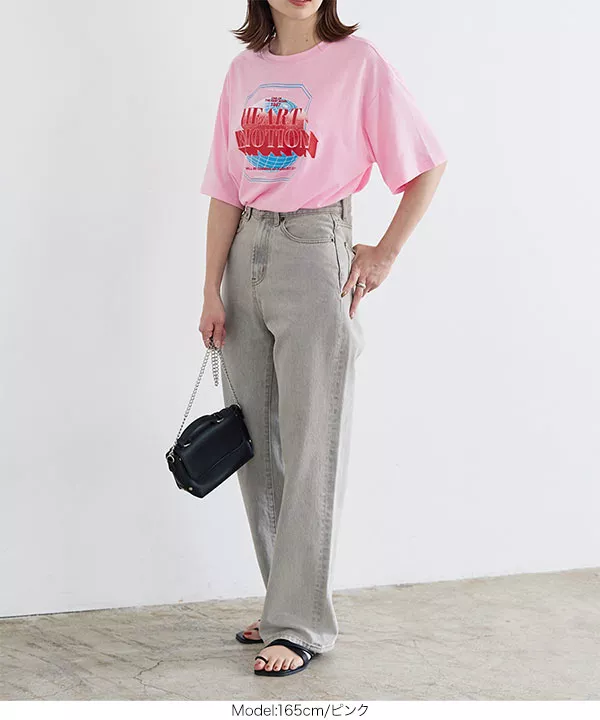 バンドツアー風Tシャツ [C6238] - レディースファッション通販