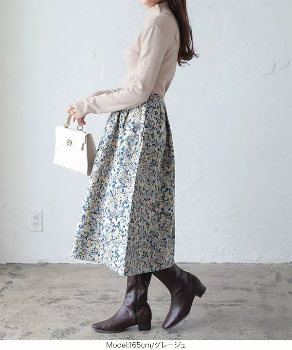 モックネックストレッチニットトップス [C6259] - レディース