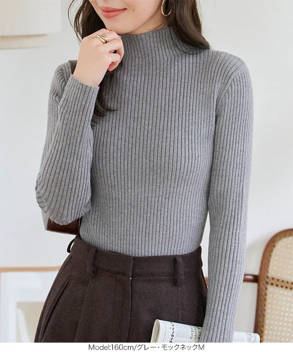 もっちりリブニットトップス [C6260] | 大好評につき送料無料