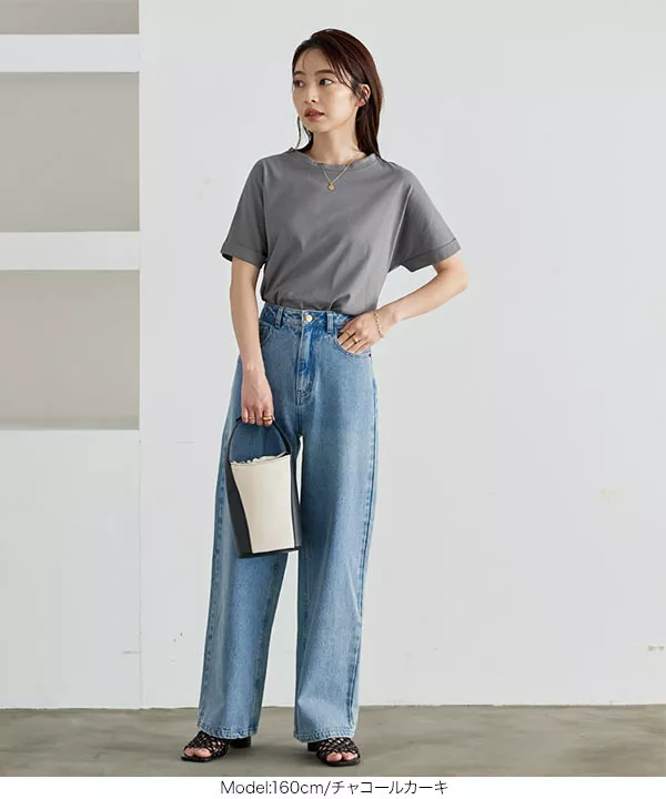 シルキーなめらかTシャツ  [C6263]   　