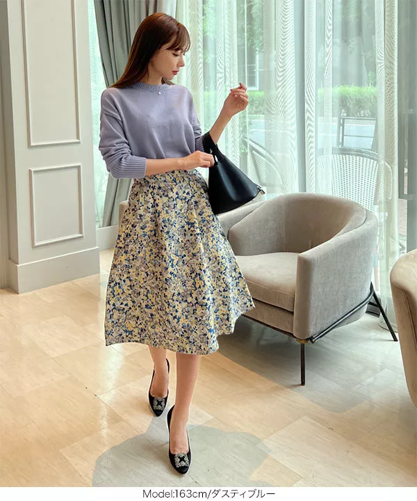 岡部あゆみさんコラボ ］クルーネックニットトップス [C6273