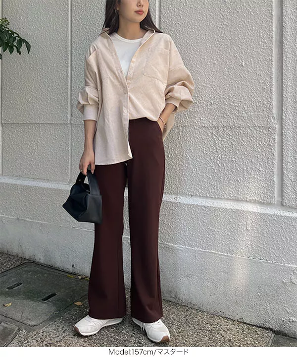 ストライプバンドカラーシャツ [C6277] - レディースファッション通販