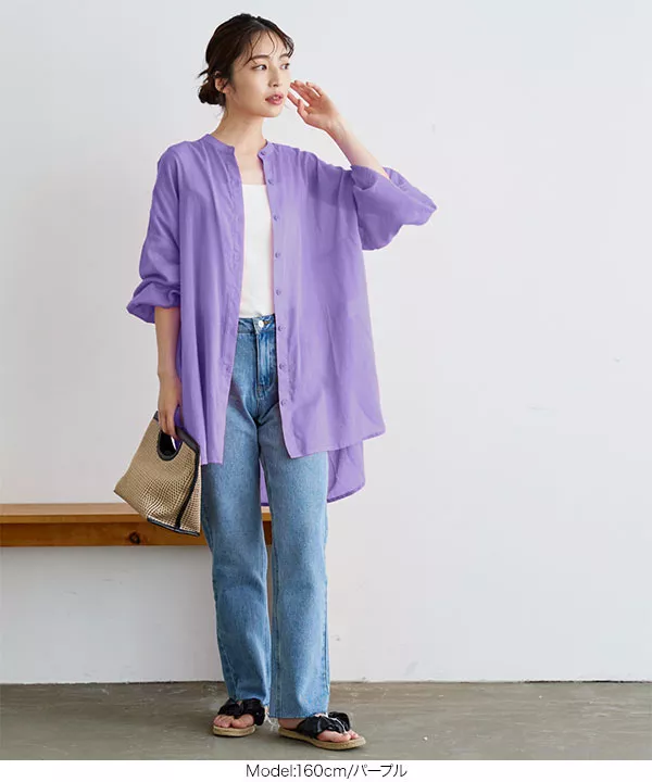 カラーシアービッグシャツ [C6281]   　
