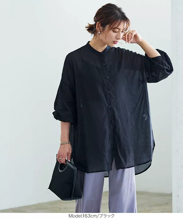カラーシアービッグシャツ [C6281]   　