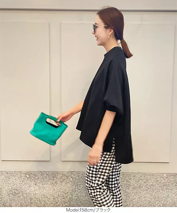 トップス Saya SAYAKAさんコラボ ]ダイバーラグランビッグシルエットトップス