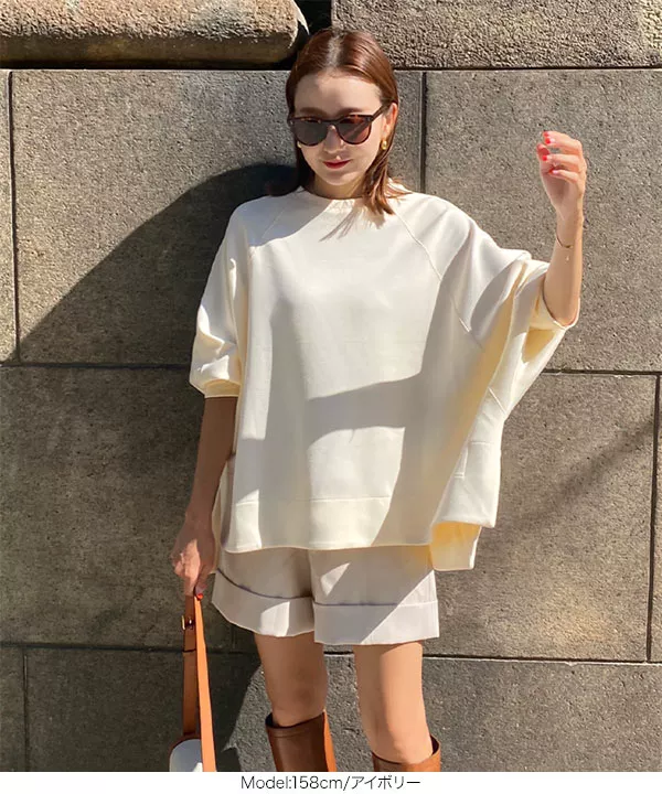 SAYAKAさんコラボ ]ダイバーラグランビッグシルエットトップス