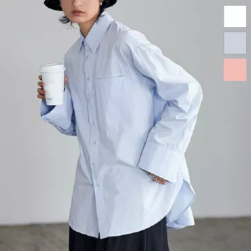 コットンフレアスリーブビッグシャツ [C6333]【メール便】