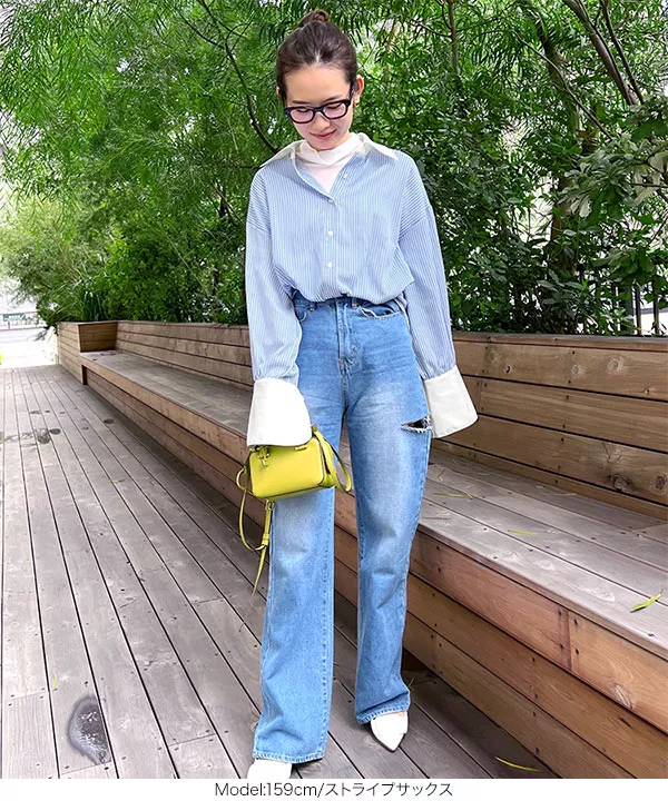 maiさんコラボ ]ロングカフスシャツ [C6340] - レディースファッション