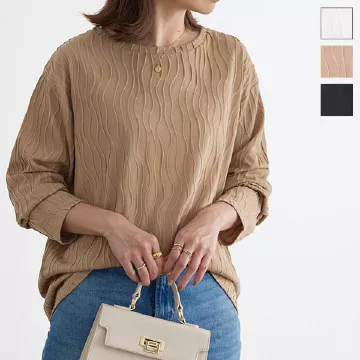 ぽこぽこウェーブプルオーバー [C6346]   　