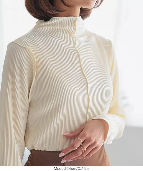 トップス me 前後2wayメロウハイネックトップス [C6583] - レディースファッション