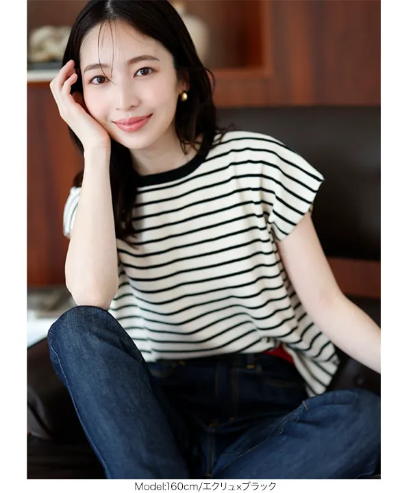 ツイストネックニットトップス(F WHITE): TOPS