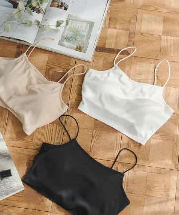 ショート丈カップ付きキャミソール [C6617]