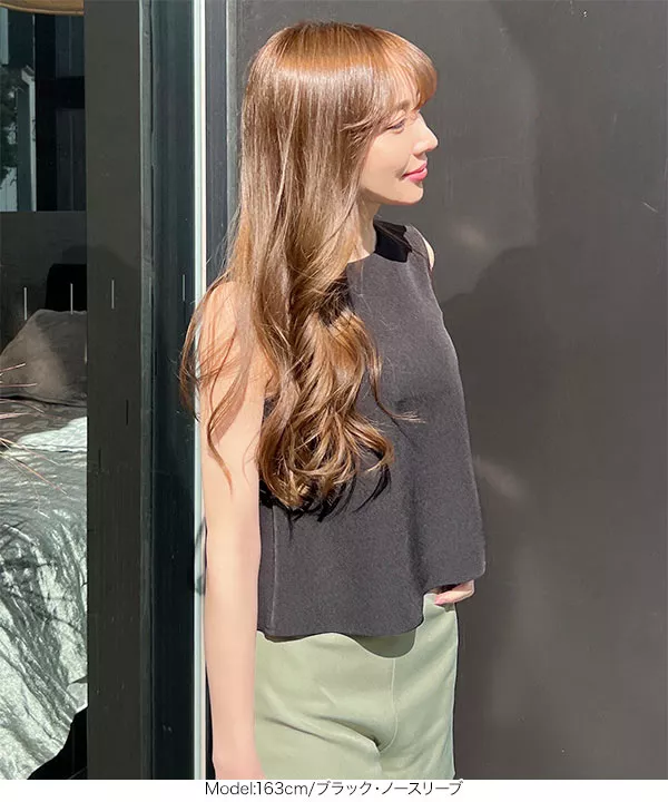 岡部あゆみさんコラボ ]選べる2タイプノースリーブ＆ショートスリーブ