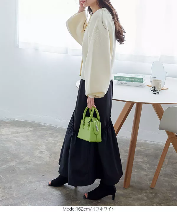 パールボタンニットカーディガン [C6657] - レディースファッション