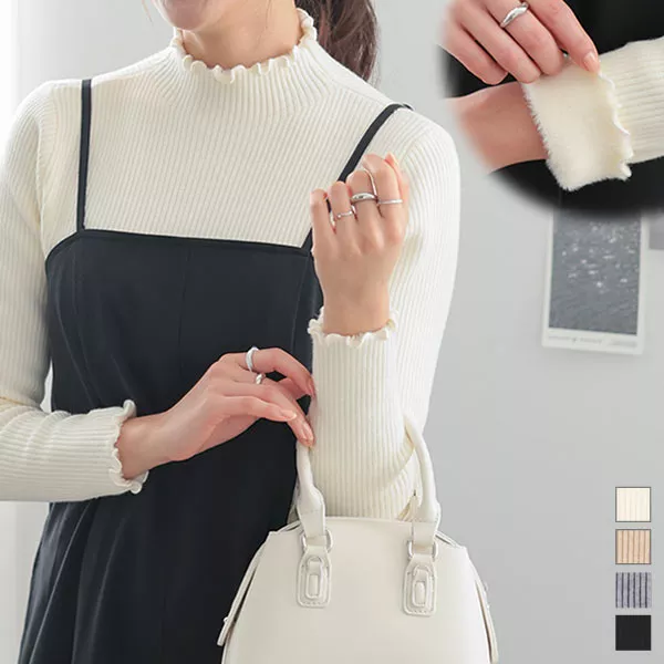 裏シャギーメロウニットトップス [C6672] - レディースファッション