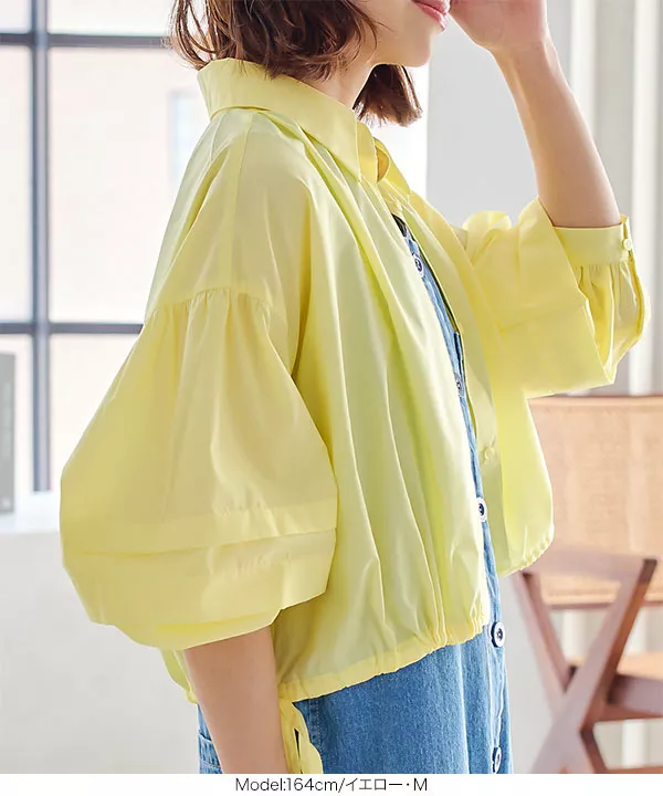 7分袖丈シャツ LADIES'(レディース)/七分袖-ワイシャツ/衿型で選ぶ/スキッパー