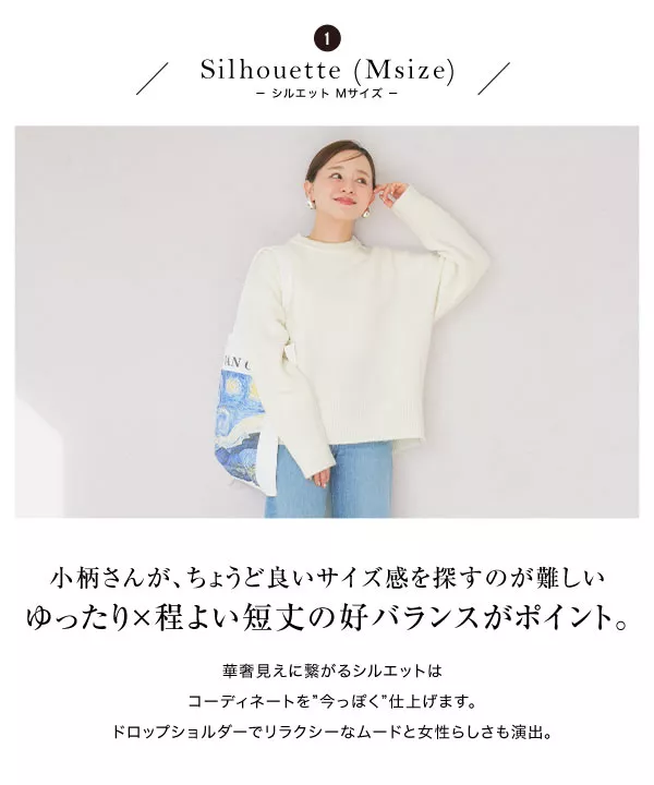 田中亜希子さんコラボ ]フラッフィーニットプルオーバー [C6774